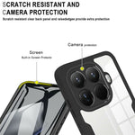 For Xiaomi 15T Pro Case Acrylic + TPU Clear Phone Cover with PET Screen Film