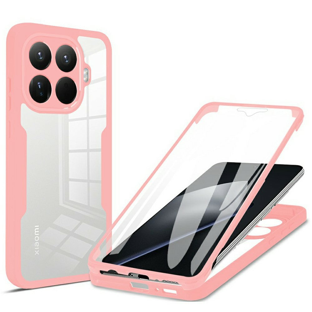 For Xiaomi 15T Pro Case Acrylic + TPU Clear Phone Cover with PET Screen Film