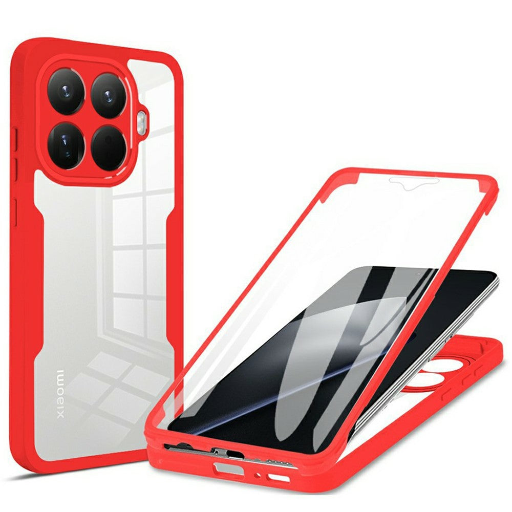 For Xiaomi 15T Pro Case Acrylic + TPU Clear Phone Cover with PET Screen Film