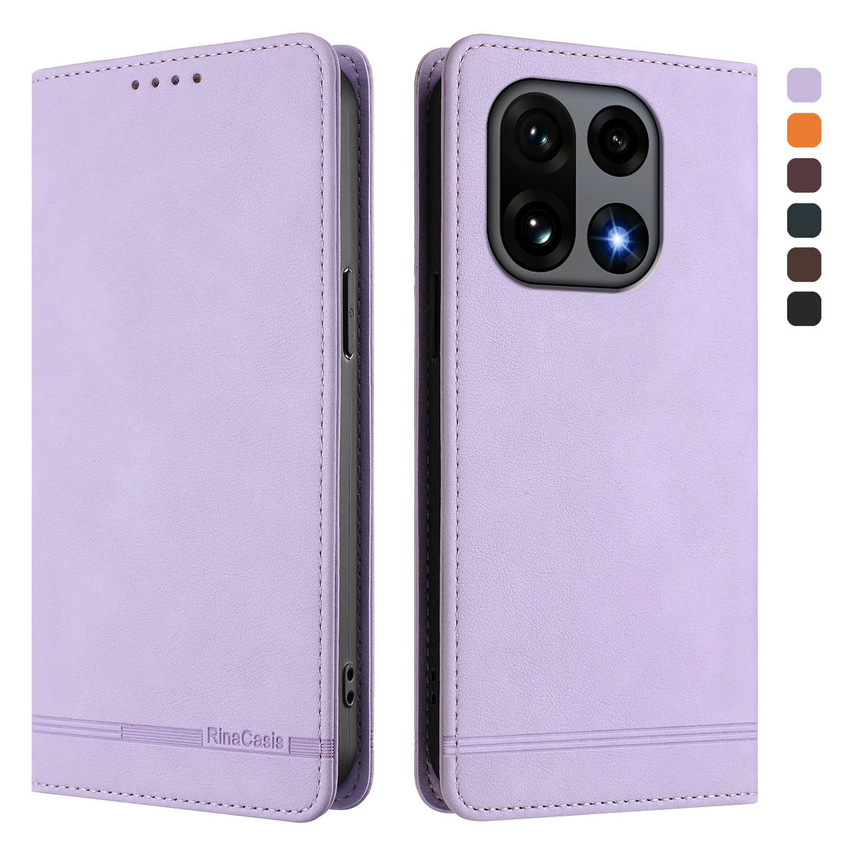 OnePlus 15 5G-skal RINACASIS RC23 RFID-blockerande plånboksfodral i PU-läder
