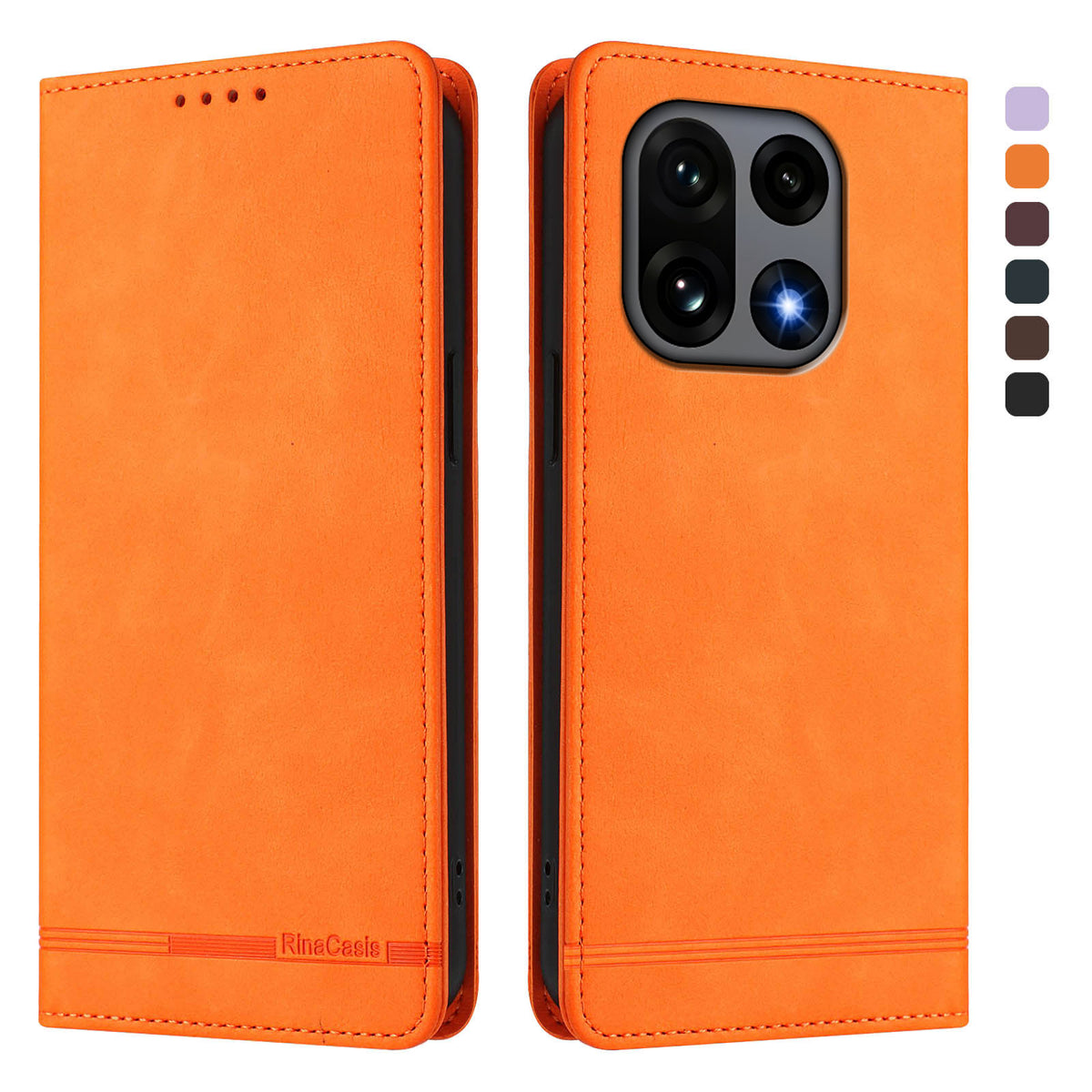 OnePlus 15 5G-skal RINACASIS RC23 RFID-blockerande plånboksfodral i PU-läder