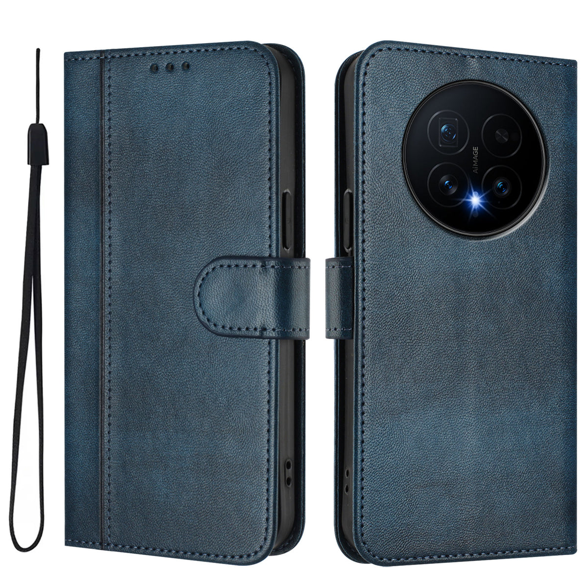 For Honor Magic8 5G Cases Wallet Stand Retro Texture Leather Phone Cover with Lanyard