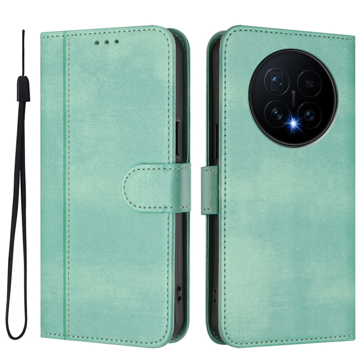 For Honor Magic8 5G Cases Wallet Stand Retro Texture Leather Phone Cover with Lanyard