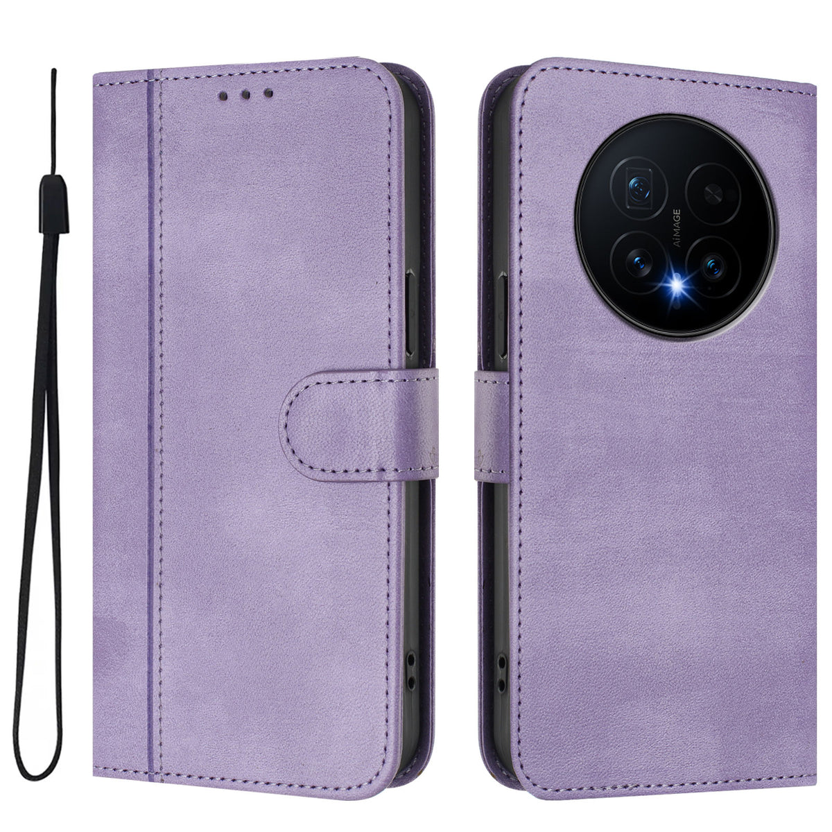 For Honor Magic8 5G Cases Wallet Stand Retro Texture Leather Phone Cover with Lanyard