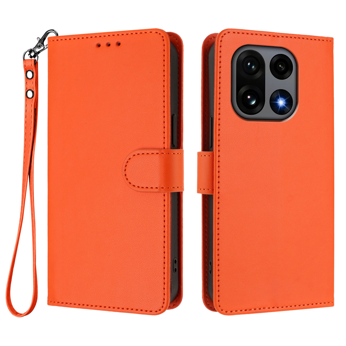 OnePlus 15 5G Läderfodral Plånboksfodral med Stativ mobilfodral med Handledsrem