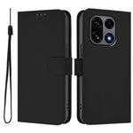 For OnePlus 15 5G Case Solid Color Wallet Leather Phone Cover with Strap