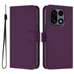 For OnePlus 15 5G Case Solid Color Wallet Leather Phone Cover with Strap