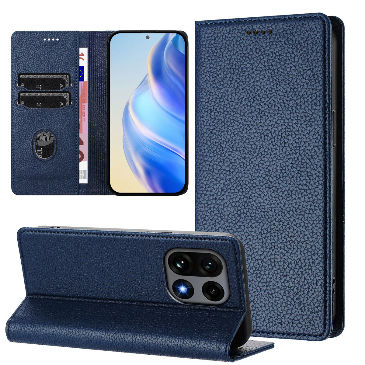 For OnePlus 15 5G Wallet Case RFID Blocking Litchi Texture Leather Mobile Cover