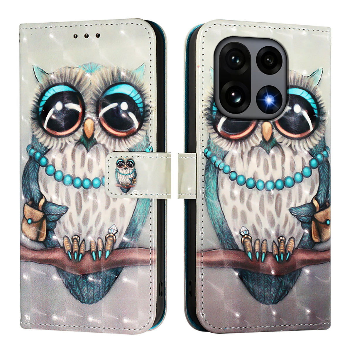For OnePlus 15 5G Leather Case Pattern Printing Wallet Stand Mobile Cover with Strap