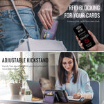 JEEHOOD För Samsung Galaxy S20 Ultra Skal J12 Magnetiskt Avtagbart Dragkedja Plånbok Stativ Läder Bakstycke Magnetiskt Skal