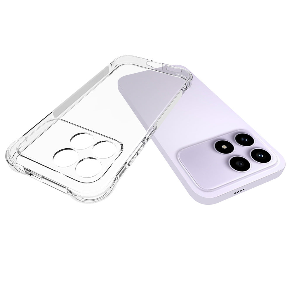 WANLONFENG For Xiaomi Redmi K90 5G / Poco F8 Pro 5G Clear TPU Case  TM Series 2.0mm Phone Back Cover