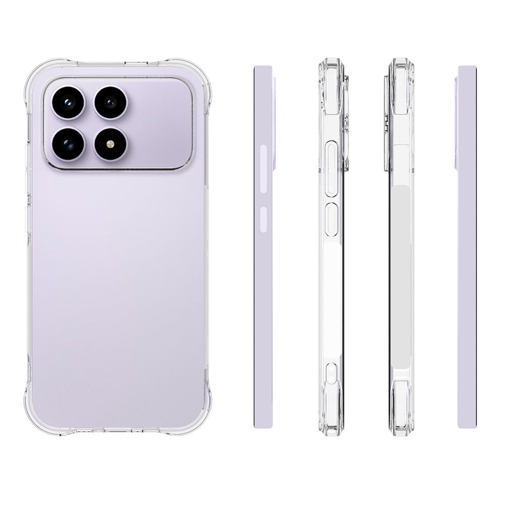 WANLONFENG For Xiaomi Redmi K90 5G / Poco F8 Pro 5G Clear TPU Case  TM Series 2.0mm Phone Back Cover