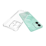 WANLONFENG For Honor Play10 4G Gennemsigtigt TPU Cover TM Series 2.0mm Telefon Bagcover