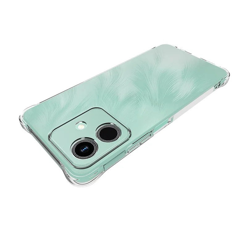 WANLONFENG For Honor Play10 4G Gennemsigtigt TPU Cover TM Series 2.0mm Telefon Bagcover