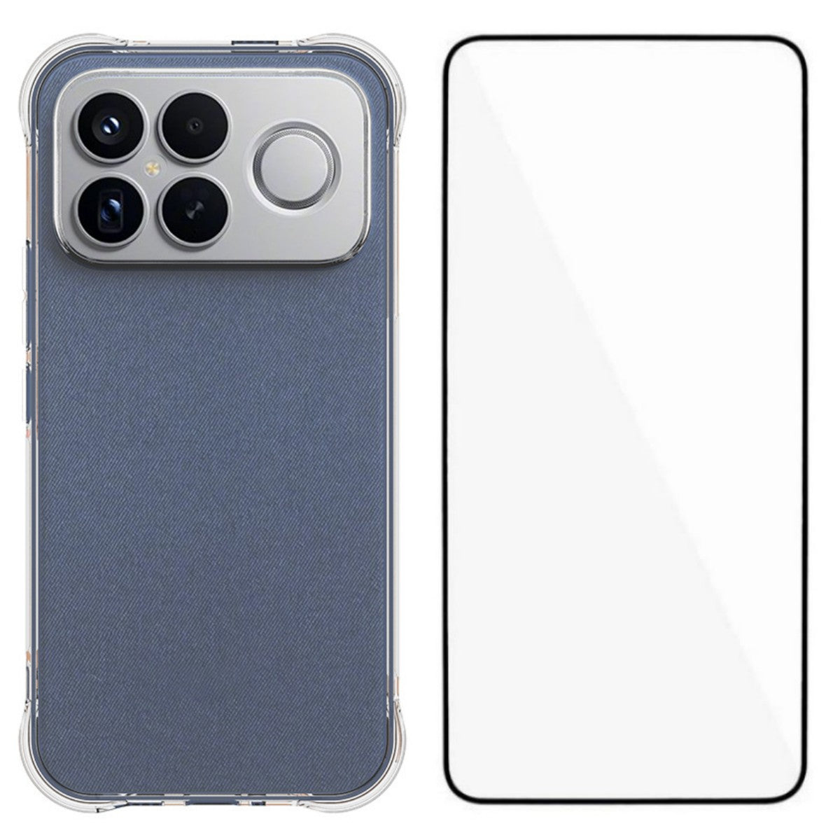 WANLONFENG för Xiaomi Redmi K90 Pro Max 5G / Poco F8 Ultra, WL-serien 2,0 mm TPU-mobilskal med härdat glasskydd