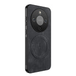 WANLONFENG For Honor Magic8 Lite 5G / X9d 5G / X70 5G Magnetic Case  SD1 Series Nappa Texture PC TPU Phone Cover