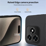 WANLONFENG magnetisk cover til Honor X5c 4G / Honor X5c Plus 4G, TQ-serien, kulfiberstruktur, PC + TPU-mobilcover