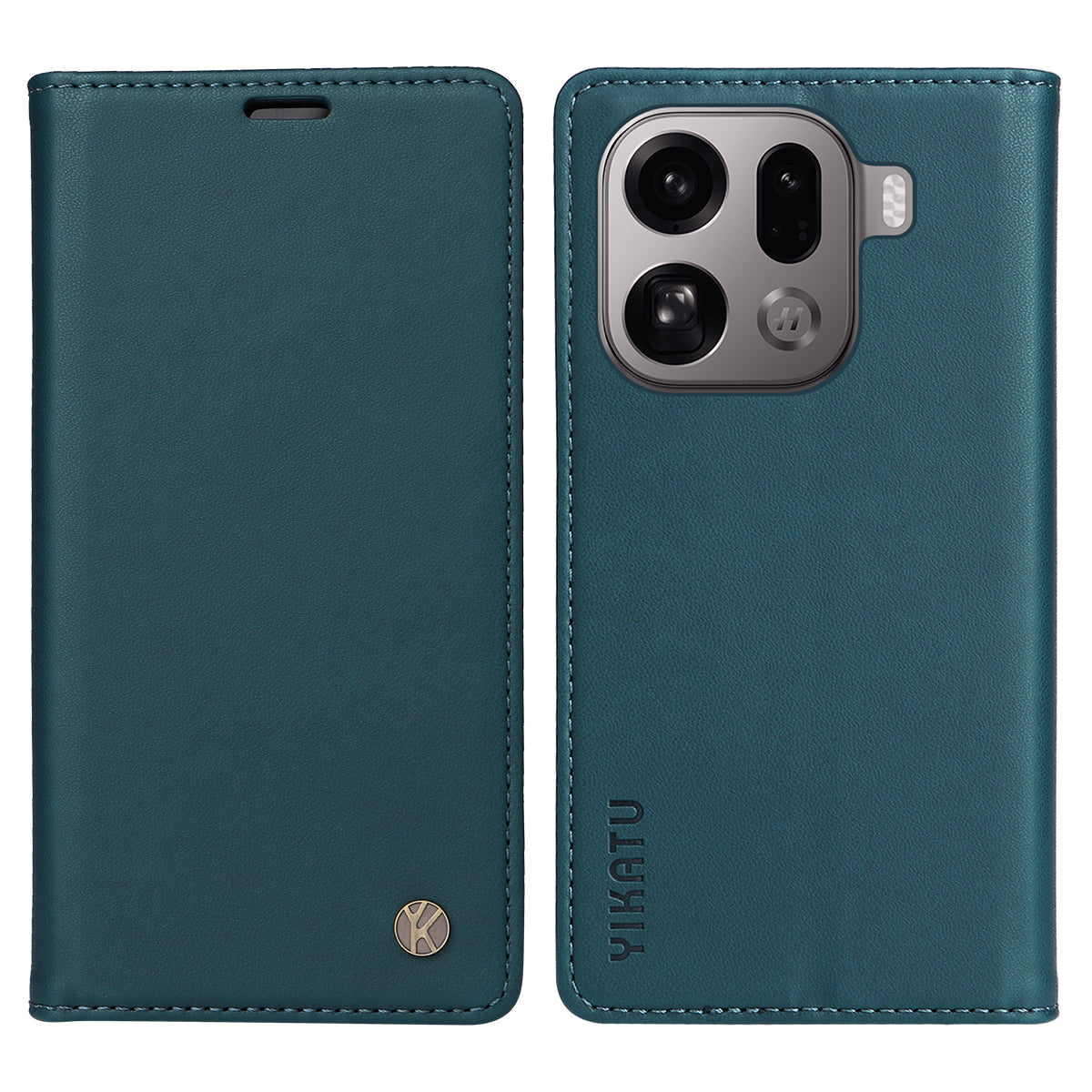 YIKATU For Oppo Find X9 Pro 5G Phone Cases  Magnetic Closure PU Leather Mobile Cover