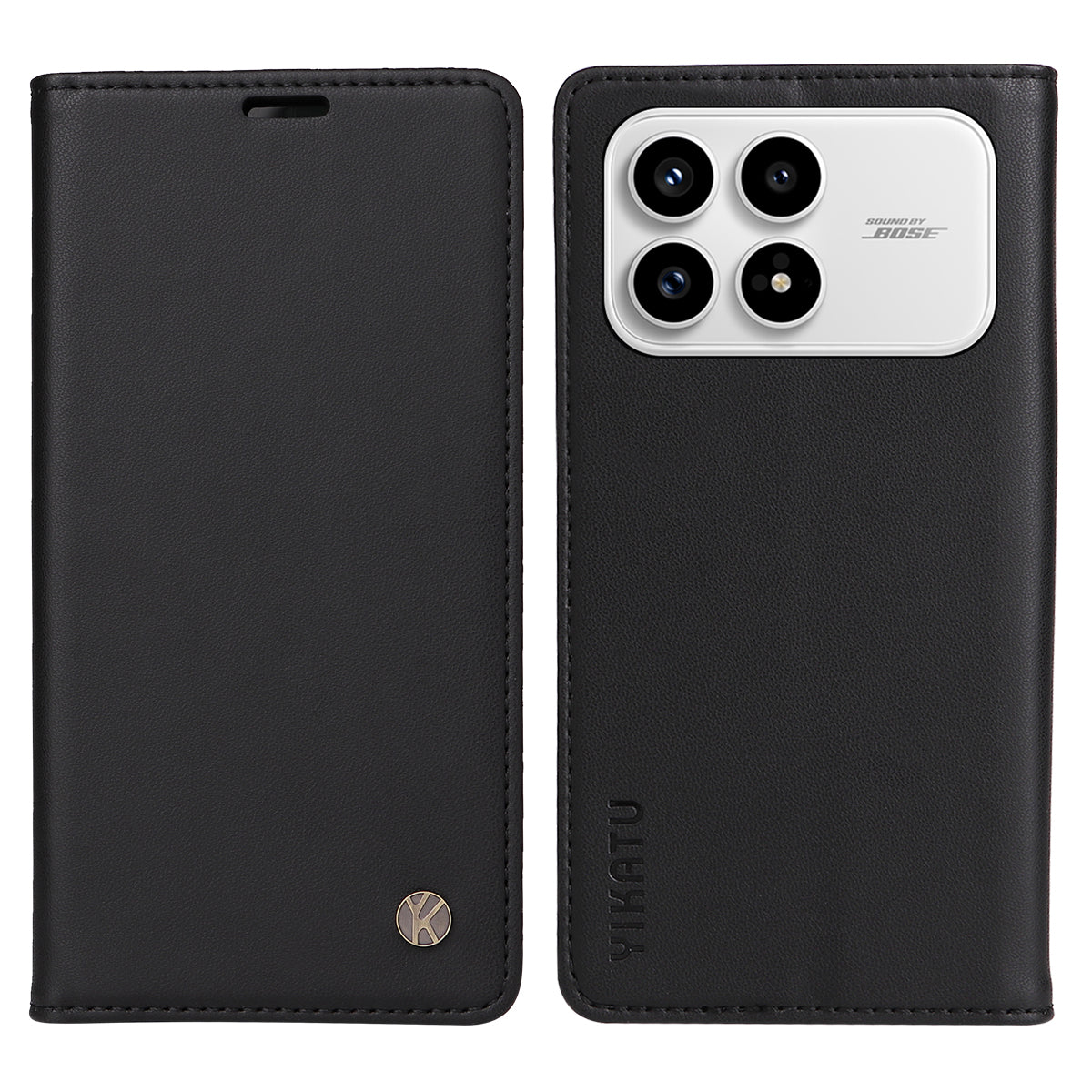 YIKATU-mobilcover til Xiaomi Redmi K90 5G / Poco F8 Pro 5G, magnetisk lukning, PU-læder