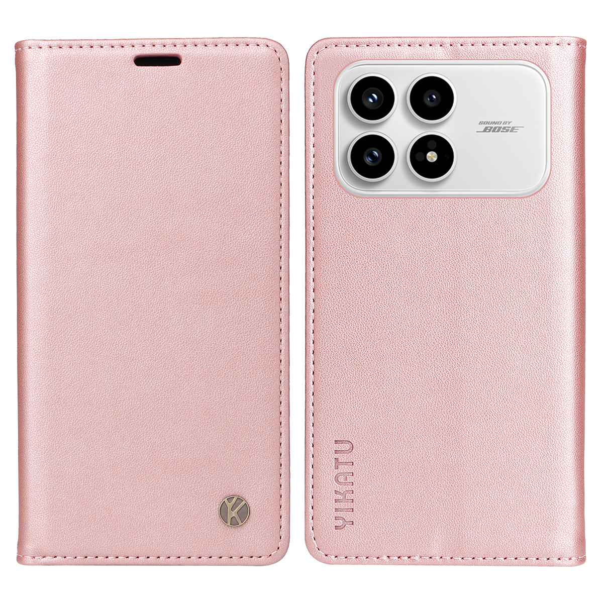 YIKATU-mobilcover til Xiaomi Redmi K90 5G / Poco F8 Pro 5G, magnetisk lukning, PU-læder