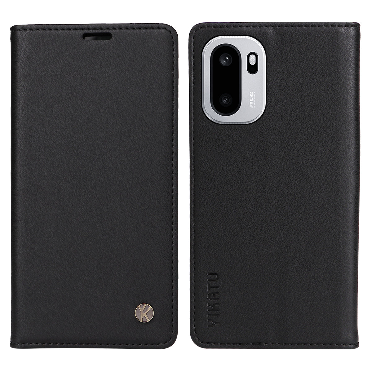 YIKATU För OnePlus 15R 5G / Ace 6T 5G / Ace 6 5G mobilskal Magnetisk Stängning PU Läder Mobilskal