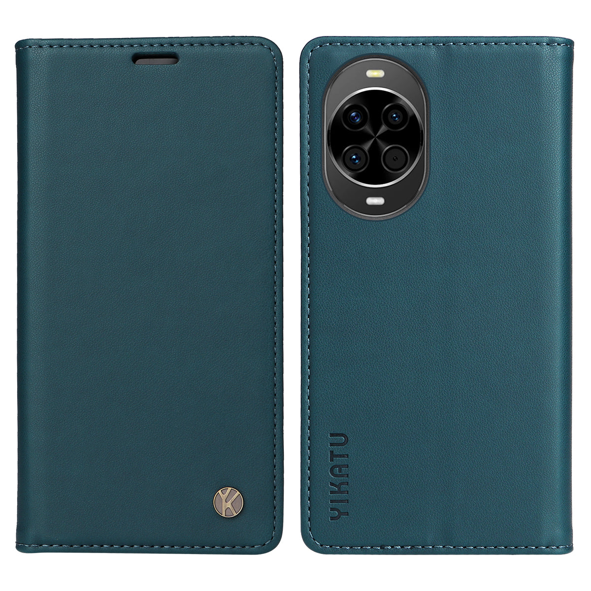 YIKATU För Huawei Nova 14 5G Mobilskal Magnetisk Stängning PU Läder Mobilskal