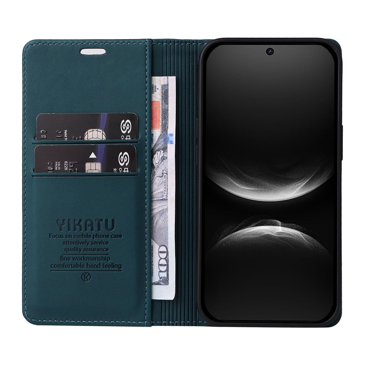 YIKATU For Huawei nova 14 5G Phone Cases  Magnetic Closure PU Leather Mobile Cover