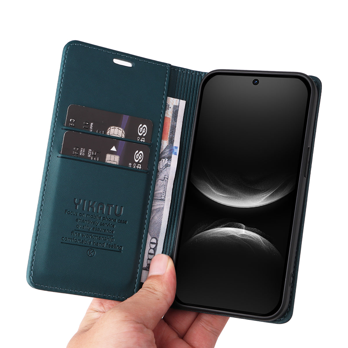 YIKATU For Huawei nova 14 5G Phone Cases  Magnetic Closure PU Leather Mobile Cover