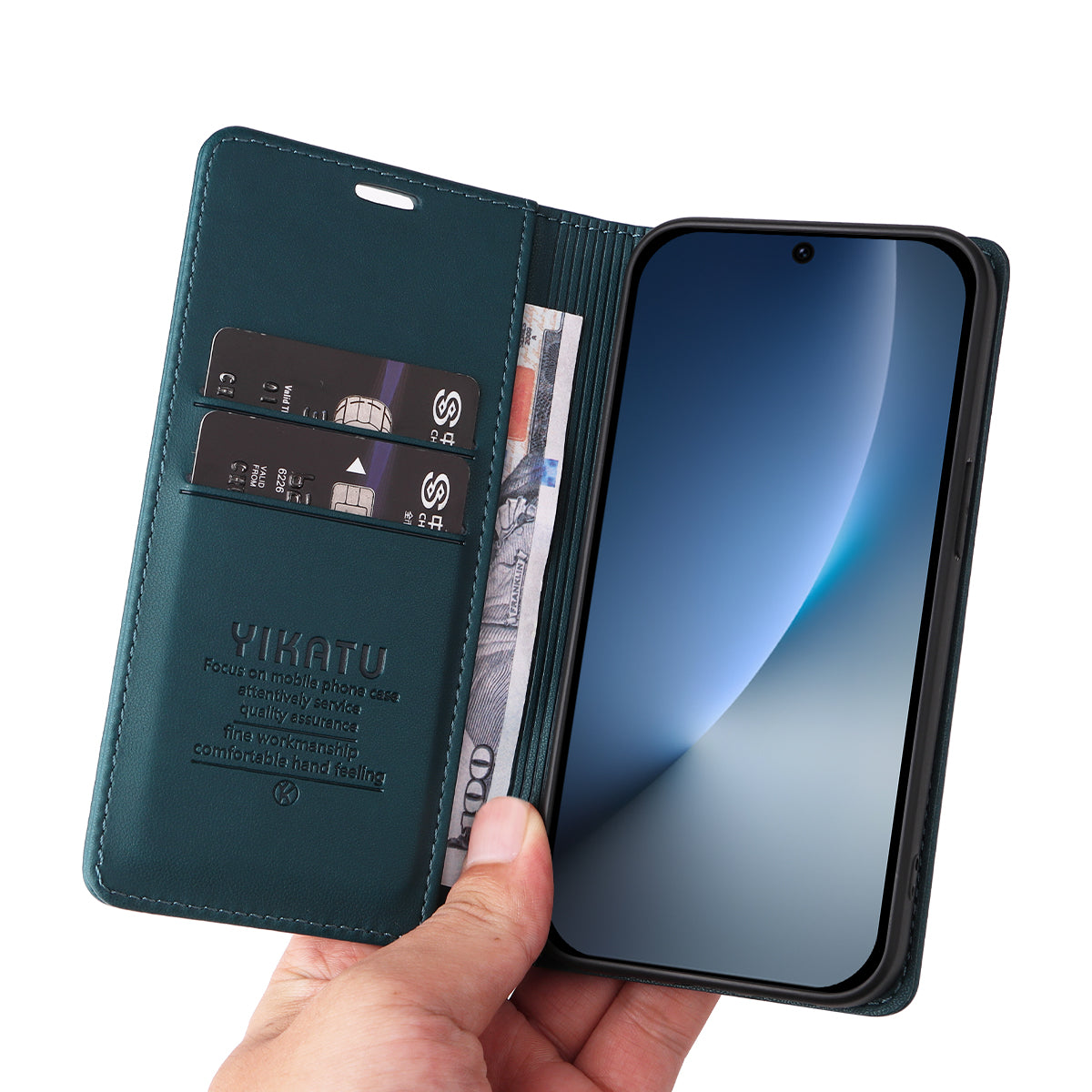 YIKATU For Honor Magic8 5G Phone Cases  Magnetic Closure PU Leather Mobile Cover