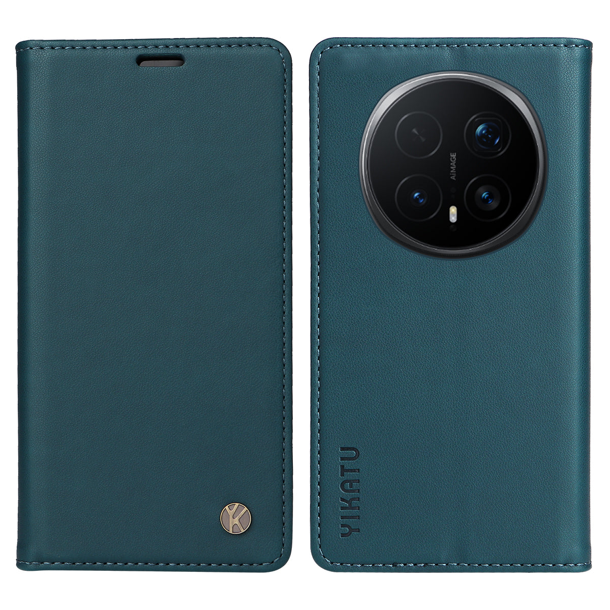 YIKATU For Honor Magic8 Pro 5G Phone Cases  Magnetic Closure PU Leather Mobile Cover
