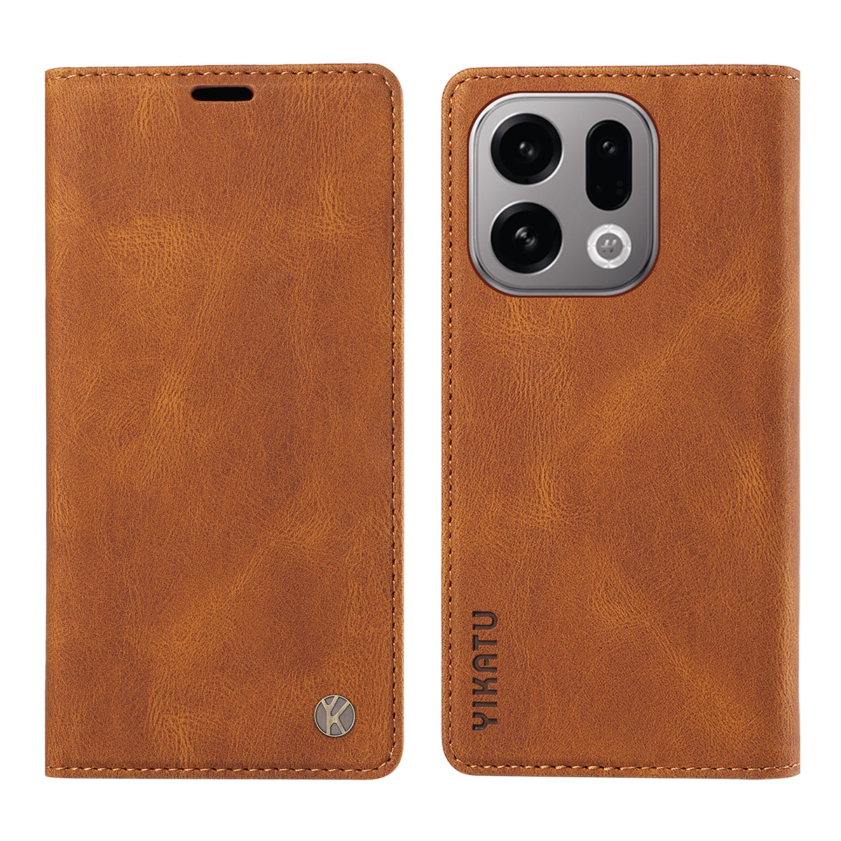YIKATU For Oppo Find X9 5G Leather Cover  YK-004 Skin-Touch Wallet Phone Cases