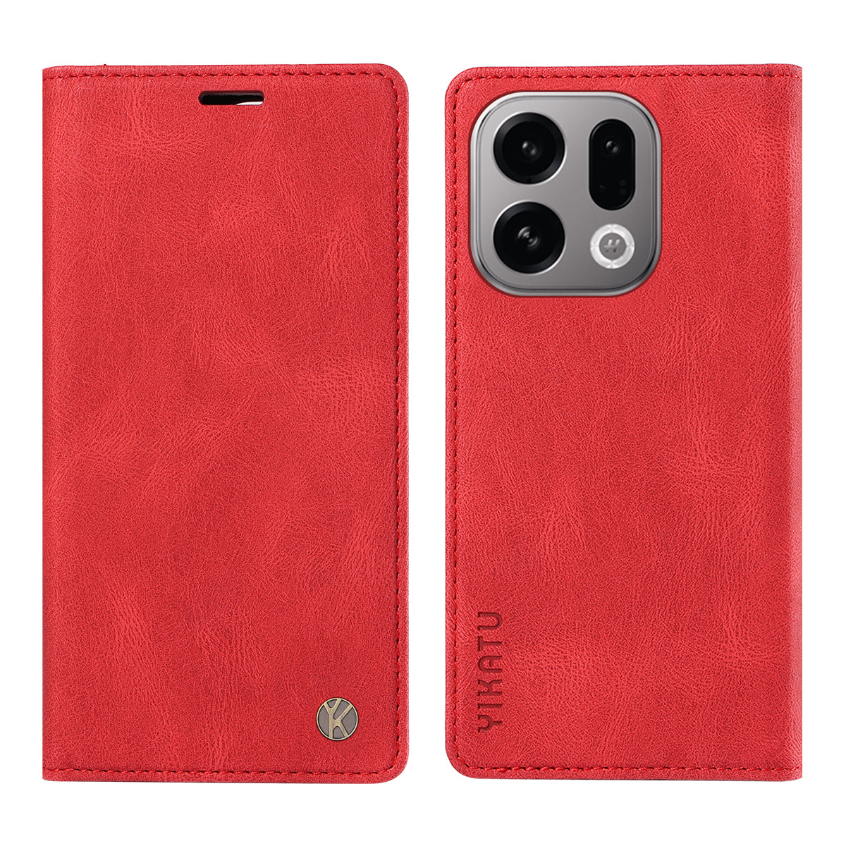 YIKATU For Oppo Find X9 5G Leather Cover  YK-004 Skin-Touch Wallet Phone Cases