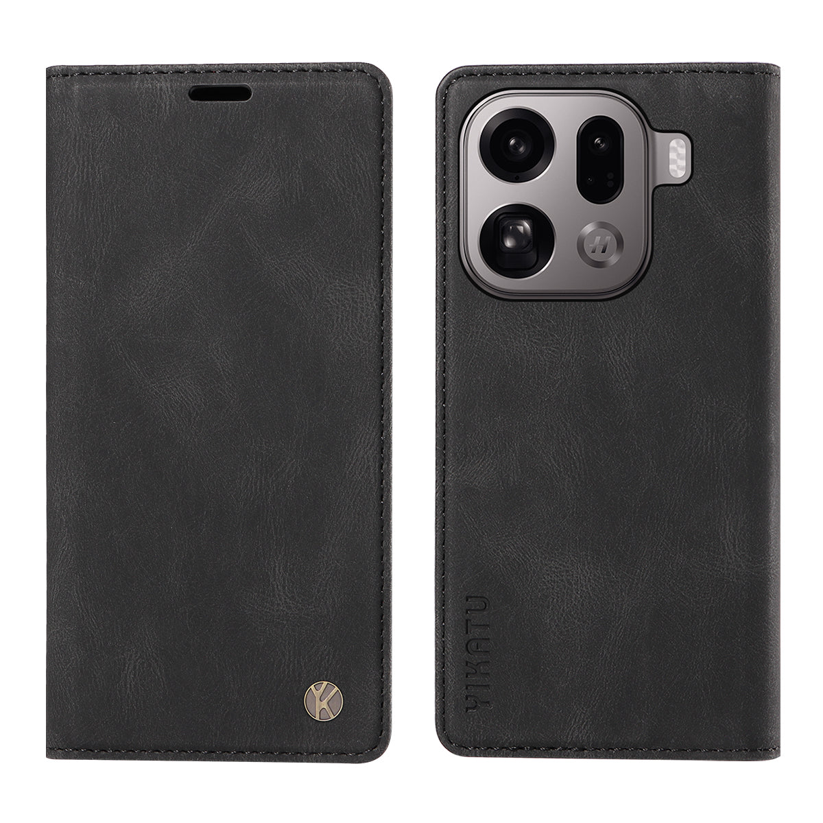 YIKATU För Oppo Find X9 Pro 5G Läderfodral YK-004 Skin-Touch Plånboksfodral
