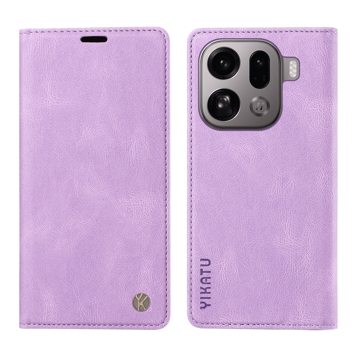 YIKATU För Oppo Find X9 Pro 5G Läderfodral YK-004 Skin-Touch Plånboksfodral