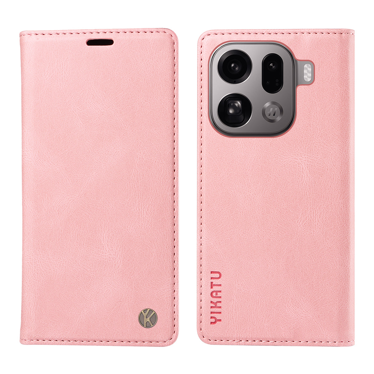 YIKATU För Oppo Find X9 Pro 5G Läderfodral YK-004 Skin-Touch Plånboksfodral