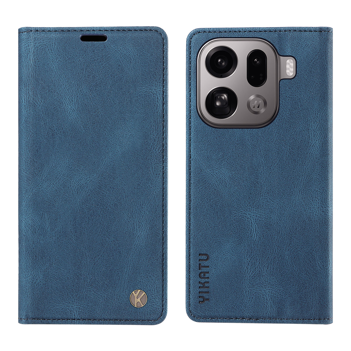 YIKATU För Oppo Find X9 Pro 5G Läderfodral YK-004 Skin-Touch Plånboksfodral