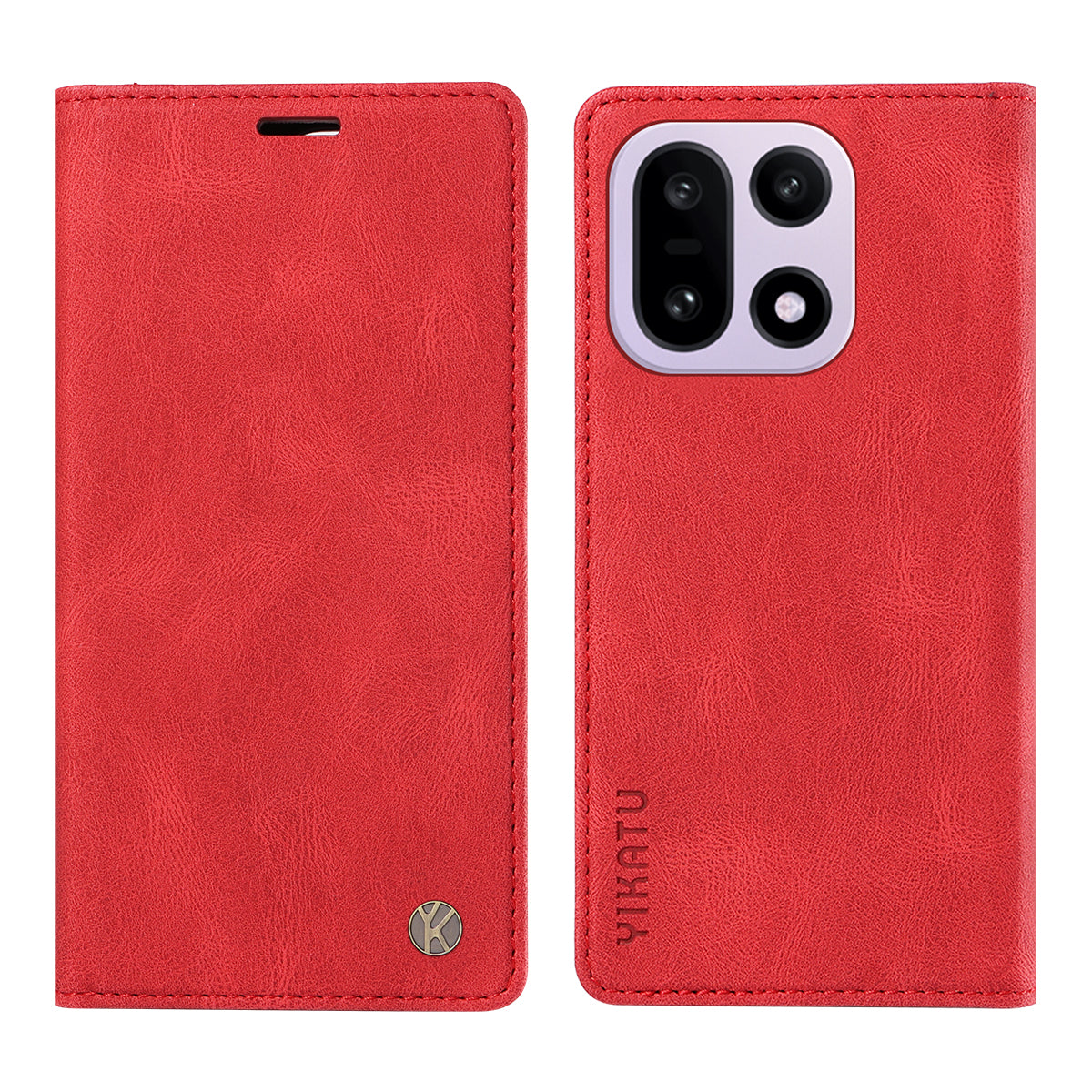 YIKATU Läderfodral för OnePlus 15 5G YK-004 Plånboksfodral med skin-touch-funktion