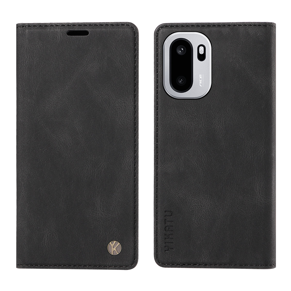 YIKATU För OnePlus 15R 5G / Ace 6T 5G / Ace 6 5G Läderfodral YK-004 Plånboksfodral med beröringsfunktion