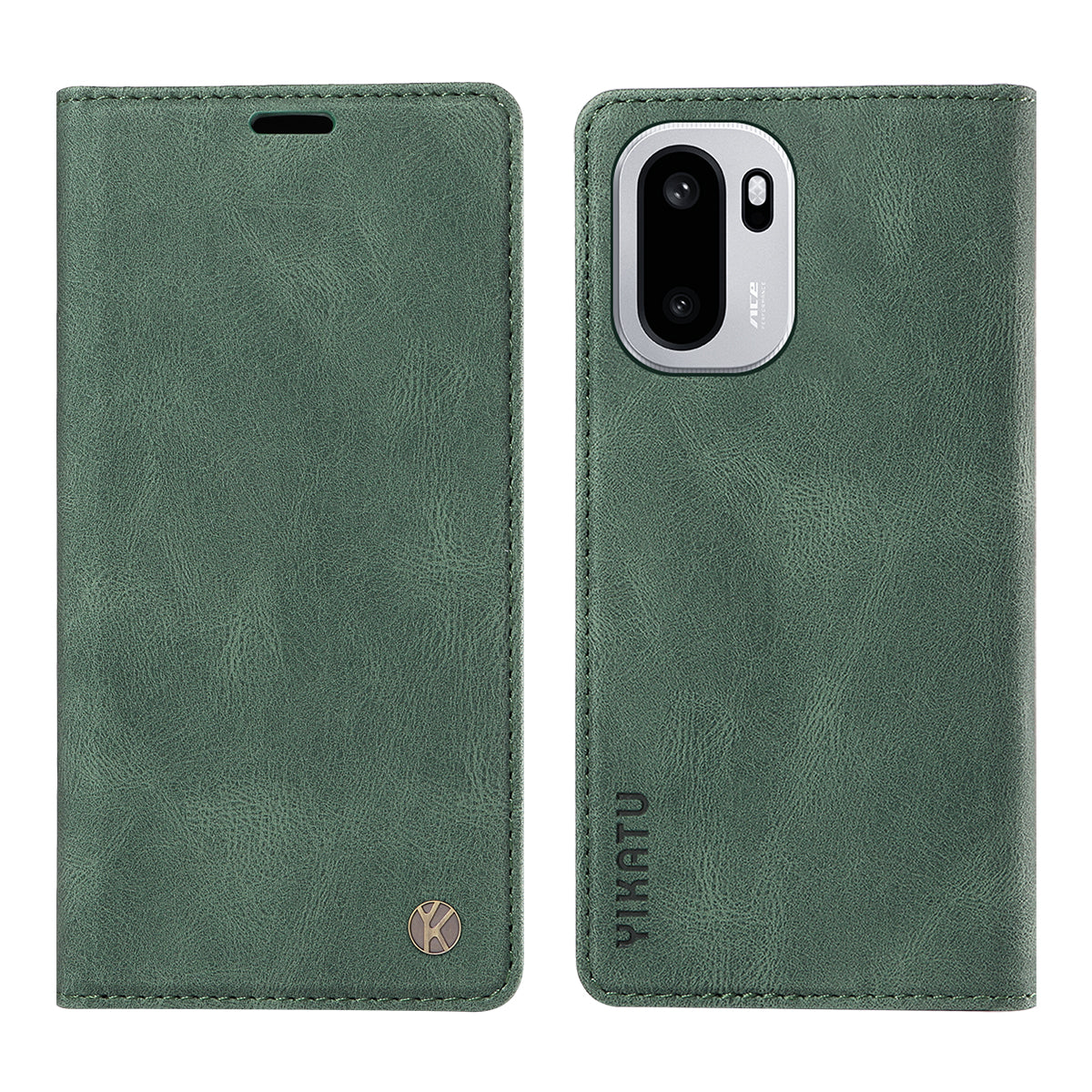 YIKATU För OnePlus 15R 5G / Ace 6T 5G / Ace 6 5G Läderfodral YK-004 Plånboksfodral med beröringsfunktion
