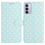 For Xiaomi Redmi 15 5G (EU) (171mm) / Xiaomi Redmi 15 4G (EU) (171mm) Leather Case Polka Dot Pattern Wallet Stand Folio Phone Cover