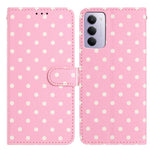 For Xiaomi Redmi 15 5G (EU) (171mm) / Xiaomi Redmi 15 4G (EU) (171mm) Leather Case Polka Dot Pattern Wallet Stand Folio Phone Cover