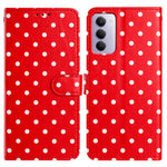 For Xiaomi Redmi 15 5G (EU) (171mm) / Xiaomi Redmi 15 4G (EU) (171mm) Leather Case Polka Dot Pattern Wallet Stand Folio Phone Cover
