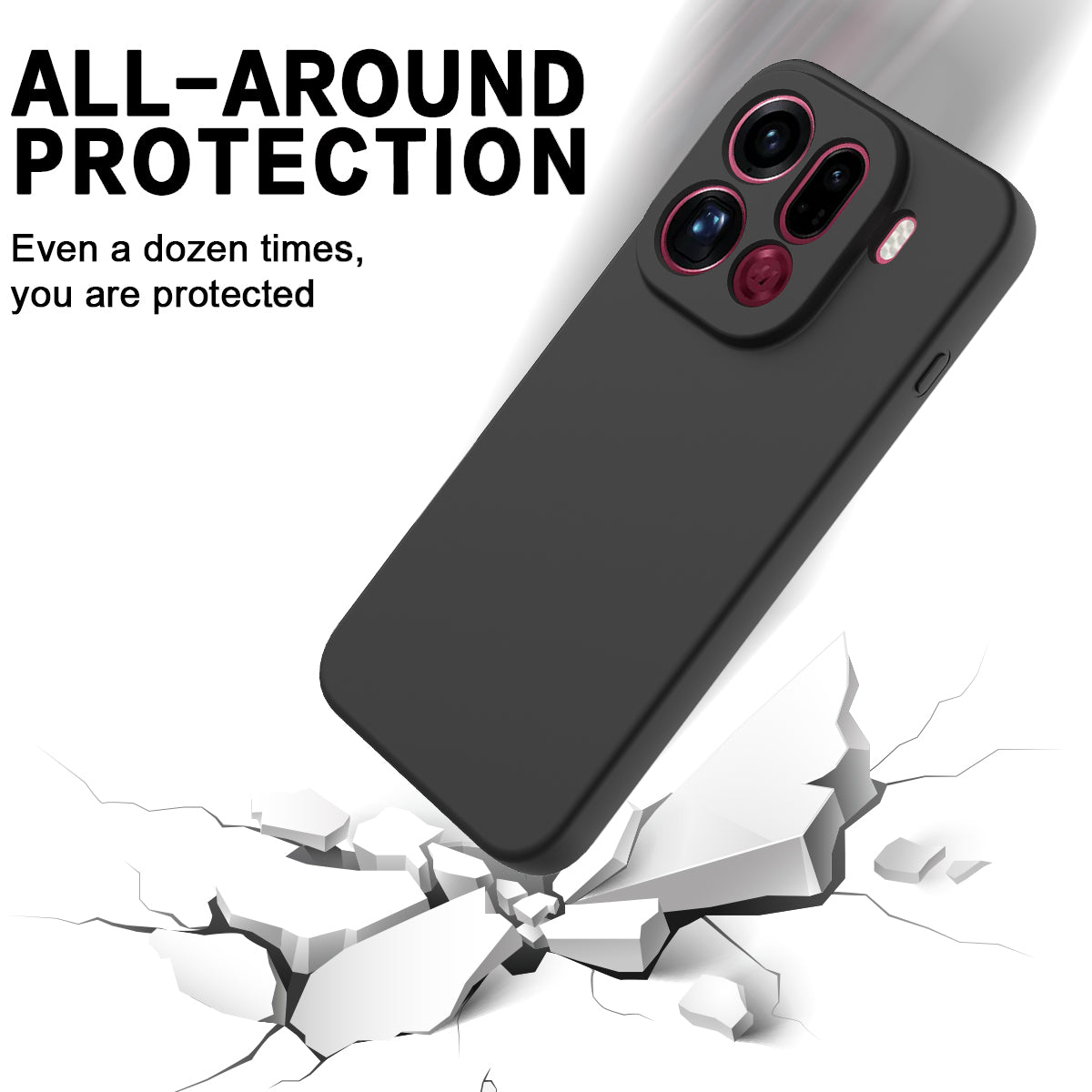 For Oppo Find X9 Pro 5G Liquid Silicone Case Phone Back Cover with Hand Strap