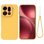 For Oppo Find X9 Pro 5G Liquid Silicone Case Phone Back Cover with Hand Strap