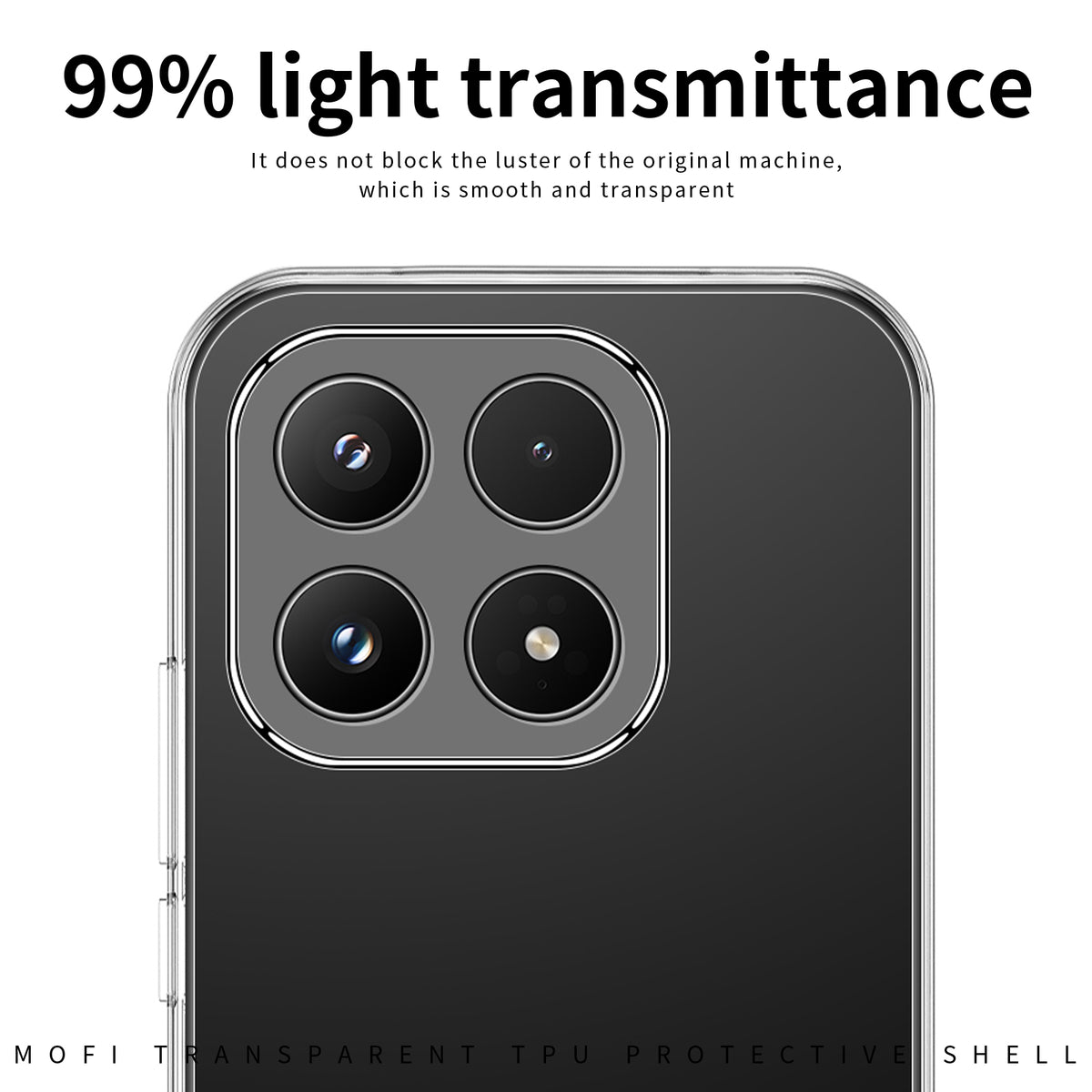 MOFI For Xiaomi 17 Clear Phone Case  Ultra-Thin TPU Phone Back Cover