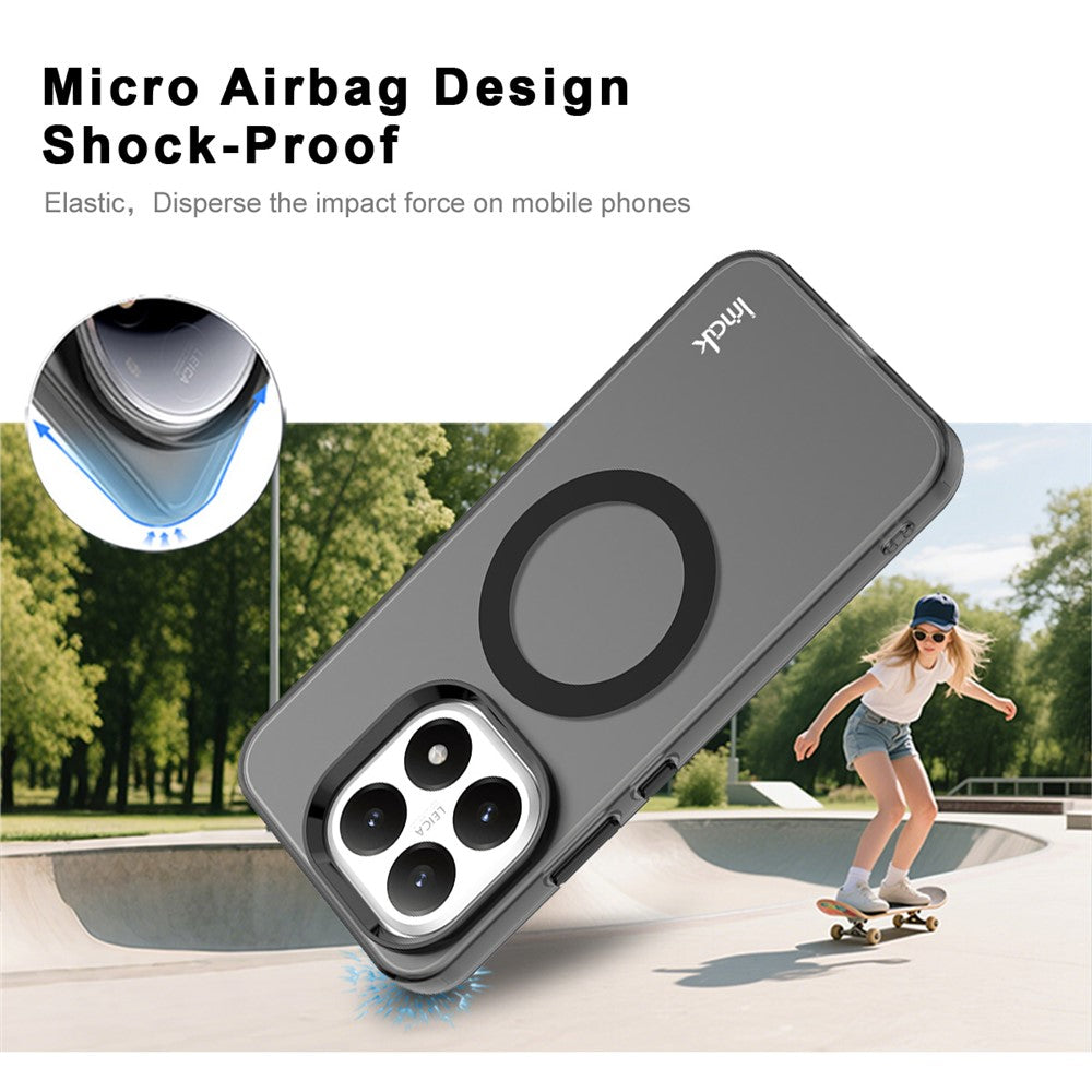 IMAK For Xiaomi 15T Magnetic Case Candy Color Anti Drop TPU + PET Back Cover