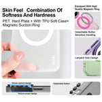 IMAK For Xiaomi 15T Magnetic Case Candy Color Anti Drop TPU + PET Back Cover