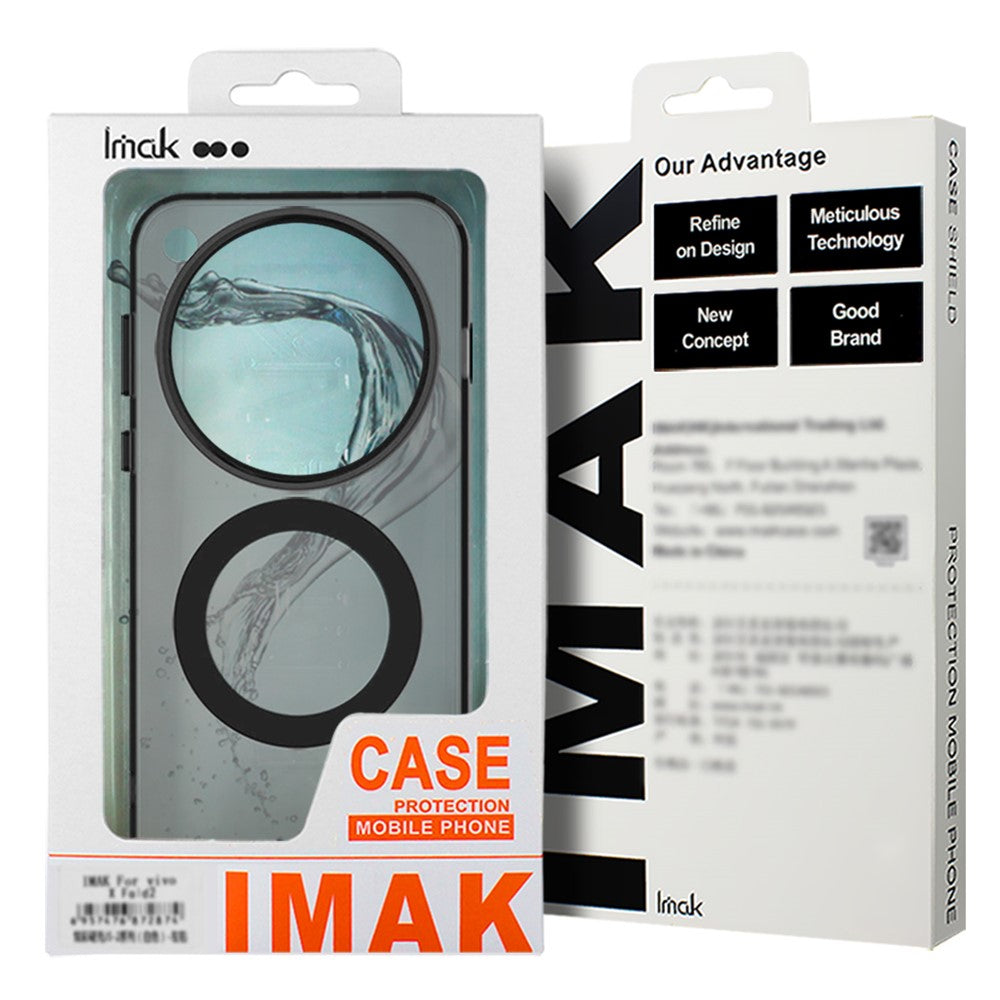 IMAK For Xiaomi 15T Magnetic Case Candy Color Anti Drop TPU + PET Back Cover