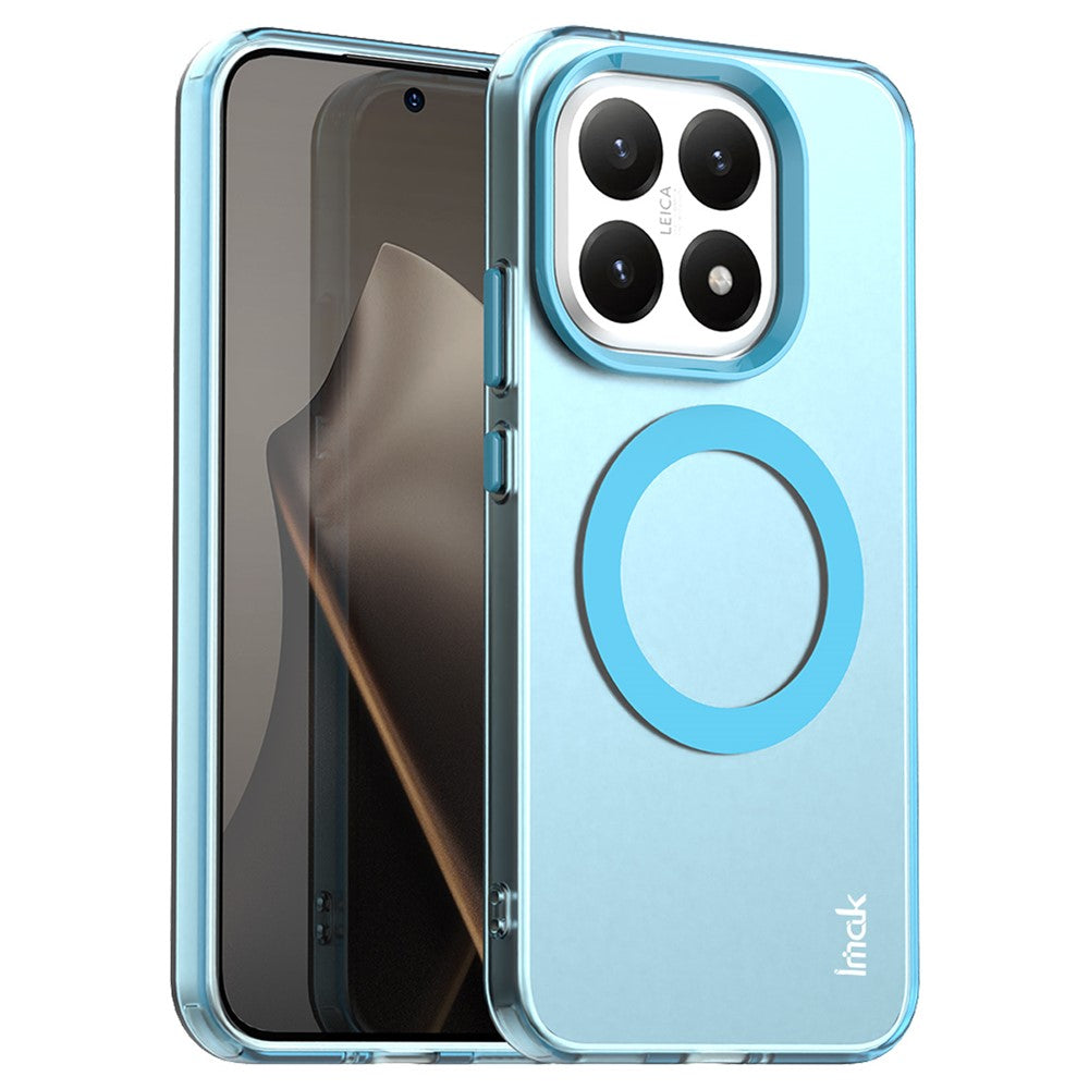 IMAK For Xiaomi 15T Magnetic Case Candy Color Anti Drop TPU + PET Back Cover