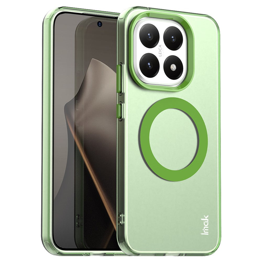 IMAK For Xiaomi 15T Magnetic Case Candy Color Anti Drop TPU + PET Back Cover